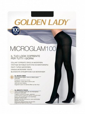 Micro Glam 100 (Golden Lady)/5/50/ плотные колготки из мягкой микрофибры , с ластовицей