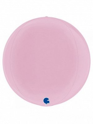 Фольга шар 3D Сфера 15" Пастель Pink Grabo