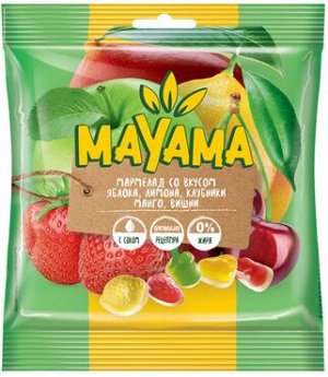 «Маяма», мармелад жевательный в форме ягод и фруктов, 70 г