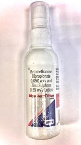 Спрей от псориаза betamethasone dipropionate 0,05% w/v and zink sulphate 0,5%w/v lotion, 50 мл