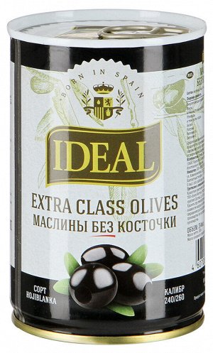 Маслины IDEAL черн. Б/К 300г 1/12, шт