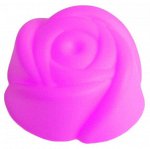 Силиконовая форма для кексиков в форме розы, цвет розовый