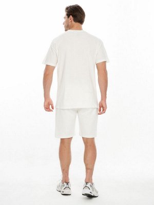 Костюм шорты и футболка белого цвета 9182Bl