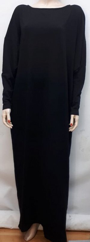 Платье-балахон женское чёрное