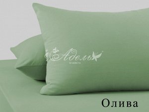 Наволочка трикотаж. 70*70(2шт)олива