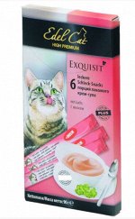 Edel Cat лакомство для кошек крем-суп Лосось 6*15гр Упаковка