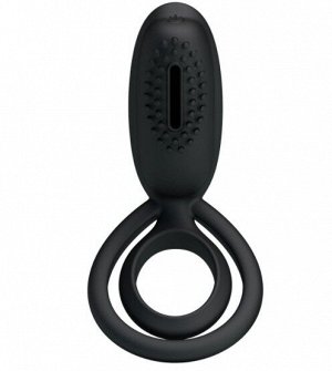 Вибро-кольцо эрекционное с язычком для стимуляции клитора "Esther"