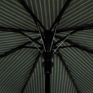 Зонт полуавтоматический «Полоска», 3 сложения, 8 спиц, R = 50 см, цвет МИКС