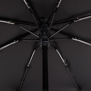 Зонт автоматический «Перья», ветроустойчивый. 3 сложения, 8 спиц, R = 49 см, цвет МИКС
