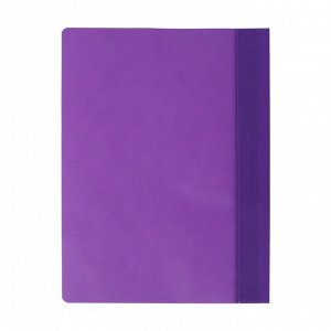 Папка-скоросшиватель Calligrata, А4, 120 мкм, фиолетовая, прозрачный верх