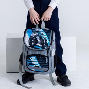 Ранец школьный Сalligrata "Мото" + мешок для обуви, 36 х 26 х 16 см
