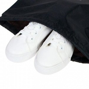 Мешок для обуви 420 х 340 мм, Calligrata «Школа», чёрный