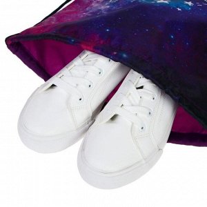 Мешок для обуви 420 х 340 мм Calligrata «Вперёд к знаниям», фиолетовый