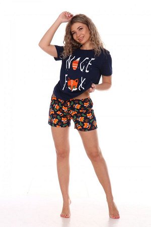 Пижама женская FOX(шорты) кулирка