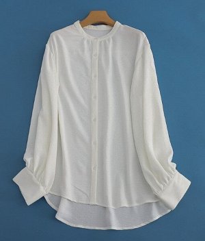Женская блуза на пуговицах, цвет белый