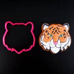 Вырубка для пряника &quot;Тигр&quot;, пластик, 10 см