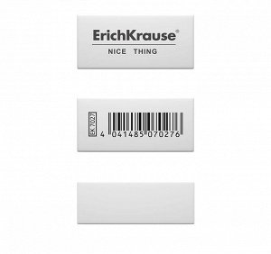 Ластик Erich Krause, Nice Thing, 40 х 19 х 15 мм, средней жёсткости, гипоаллергенный