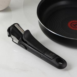 Набор посуды Ingenio Black handle, 3 предмета: сковорода d=22 см, d=28 см, съёмная ручка, цвет чёрный