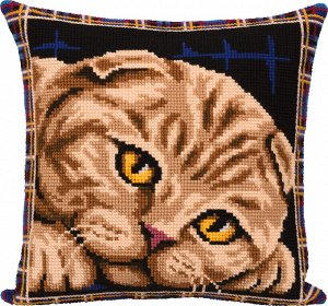 Набор для вышивания "PANNA" PD-7123 "Подушка. Шотландская кошка" 40 х 40 см