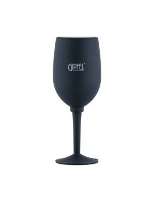 9630 GIPFEL Набор винных аксессуаров из 3 предметов в кейсе в форме бокала. Материал: пластик, нерж сталь. Цвет: черный.