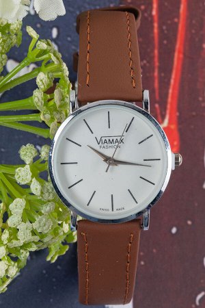 Часы Бренд: VIAMAX. Комплектация: часы. Диаметр циферблата, см: 3. Материал браслета: искусственная кожа.