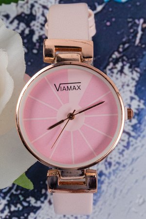 Часы Бренд: VIAMAX. Комплектация: часы. Диаметр циферблата, см: 3,2. Материал браслета: искусственная кожа.