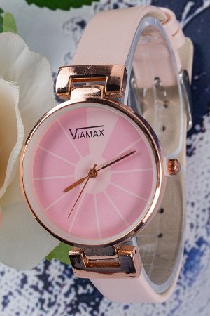 Часы Бренд: VIAMAX. Комплектация: часы. Диаметр циферблата, см: 3,2. Материал браслета: искусственная кожа.