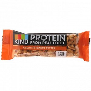 KIND Bars, Протеиновые батончики, хрустящие батончкики с арахисовым маслом, 12 батончиков 1,76 унц. (50 г) каждая
