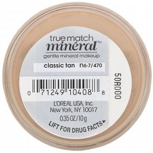 L'Oreal, Минеральная тональная основа True Match Mineral Foundation, оттенок N6-7/470 «Классический загар», 10 г