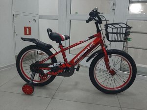 Велосипед 18" (на рост 122-128 см.) цв.красный арт. 18-02 (2021)