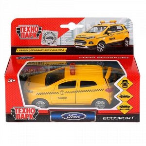 Машина металл."Технопарк" Ford Ecosport Такси,откр. двери,кор 6*17*7 см
