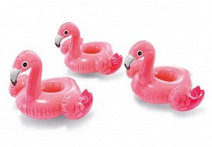 *Надувной плавающий держатель для напитков 28х25х20см "Фламинго" комплект из 3 шт