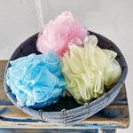 Мочалка-розочка из полиэтиленовой сетки &quot;Rose Shower Ball&quot; (мягкая) диаметр - 11 см
