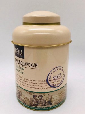 Чай зелёный крупнолистовой «Краснодарский» ручной сбор Ж/Б 80г
