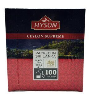 Цейлонский черный чай «Hison» 200г (100 пакетиков по 2г)