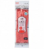 Перчатки из натурального латекса &quot;LACE LATEX GLOVES&quot; с внутренним покрытием (укороченные, с крючками для сушки), коралловые, размер S / 50