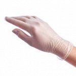 AVIORA, Перчатки виниловые, прозрачные, S, 50 пар