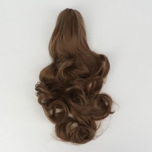 Хвост накладной, волнистый волос, на крабе, 40 см, 150 гр, цвет русый