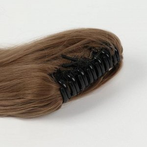 Хвост накладной, волнистый волос, на крабе, 40 см, 150 гр, цвет русый