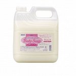 Крем-мыло для тела &quot;Wins Body Soap peach&quot; с экстрактом листьев персика и богатым ароматом (цветы) 4000 мл