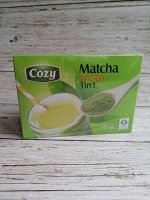 Пудровый чай матча латте