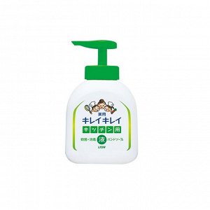 LION Кухонное мыло для рук  "KireiKirei" с антибактериальным эффектом 250 мл (дозатор) / 24