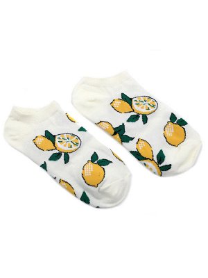 Короткие носки р.35-40 "Fresh" Лимон
