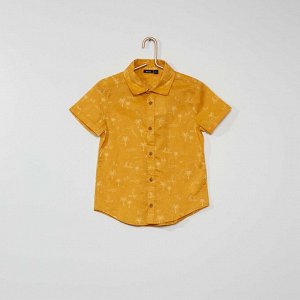 Рубашка с рисунком - желтый