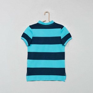 Рубашка-поло из хлопка пике Eco-conception - голубой