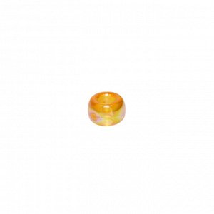 Бусины (уп. 100 гр) пластик диам. внешн.9/внутр.4 мм Т-006 желто-оранжевый