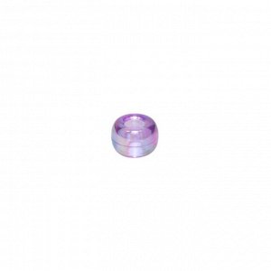 Бусины (уп. 100 гр) пластик диам. внешн.9/внутр.4 мм Т-008 фиолетовый
