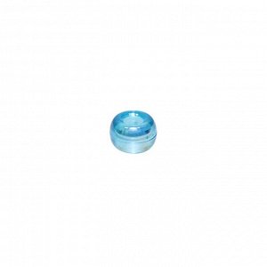 Бусины (уп. 100 гр) пластик диам. внешн.9/внутр.4 мм Т-009 голубой