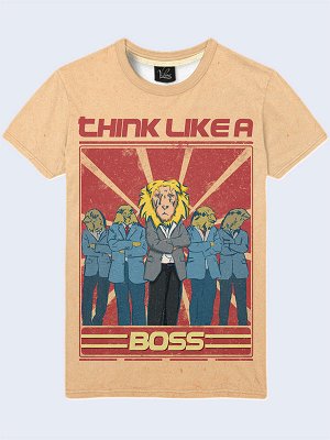 3D футболка Think like a boss