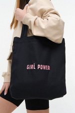 Сумка-шопер Nicenonice Lite с карманом &quot;GIRL POWER&quot;